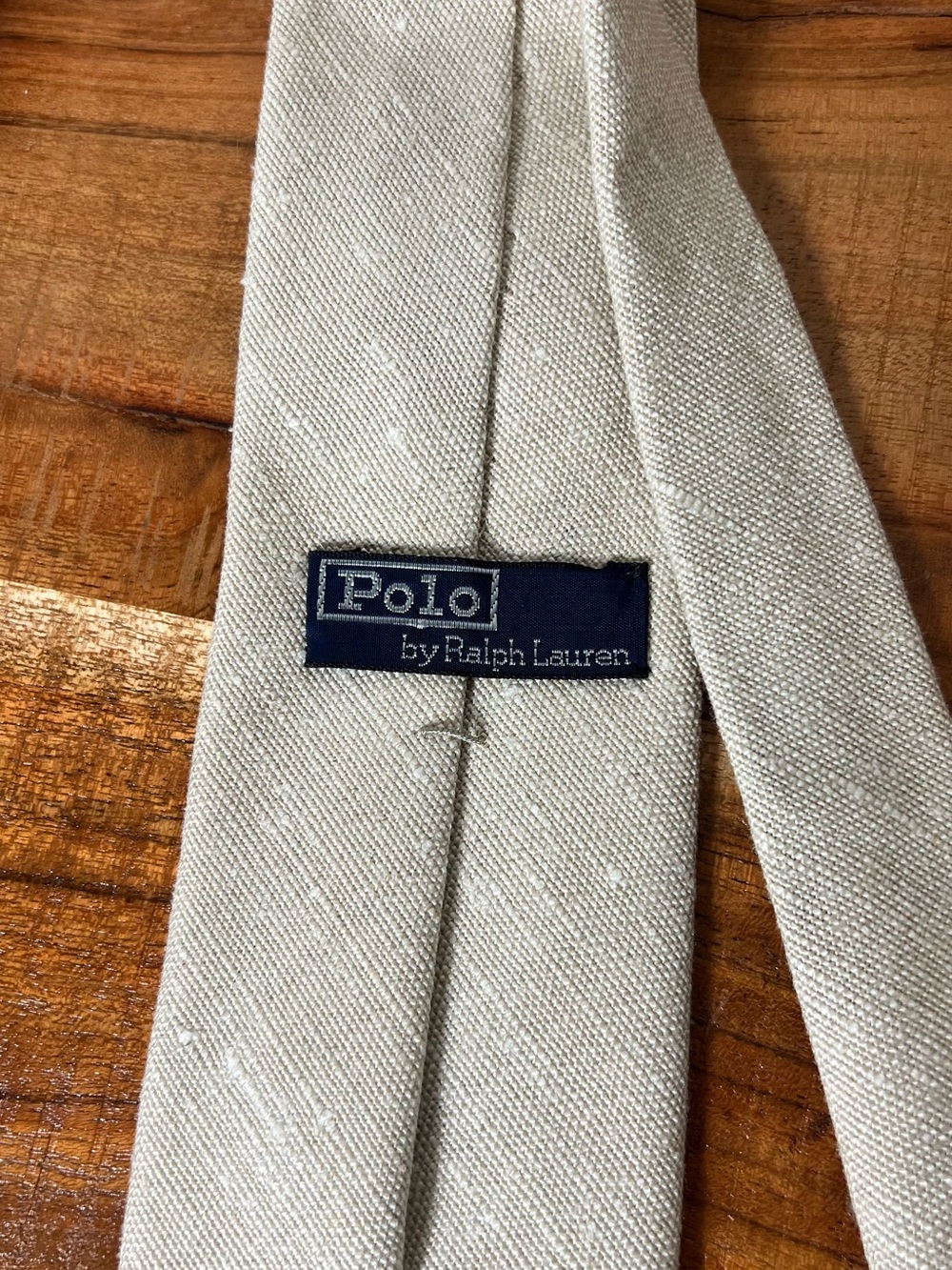 Polo Ralph Lauren Natural Linen Tie - Picture 3 of 4